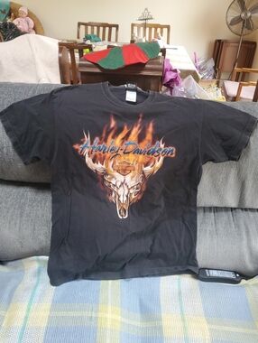 Harley Davidson G.B.R. Israel T Shirt Size Large